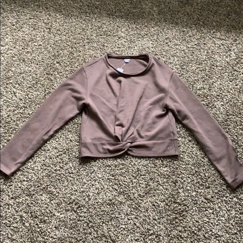 Aerie crop sweatshirt mauve